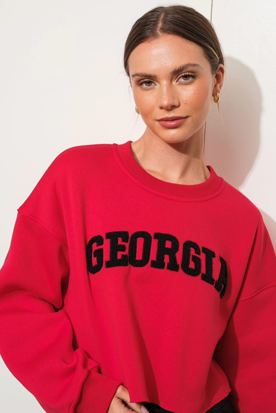 Go Dawgs Cropped Sweatshirt