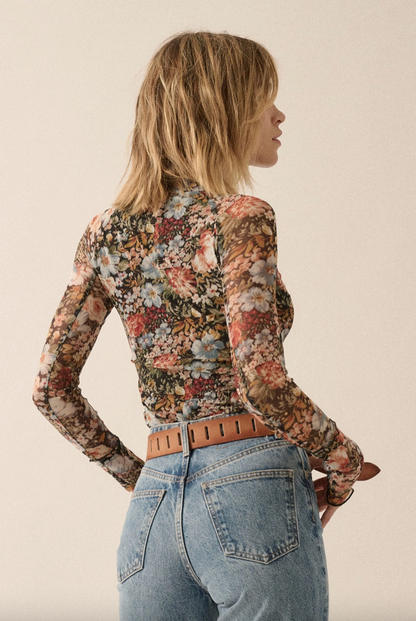 Floral Dreams Mesh Top