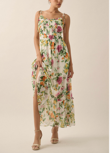Lemons & Florals Maxi