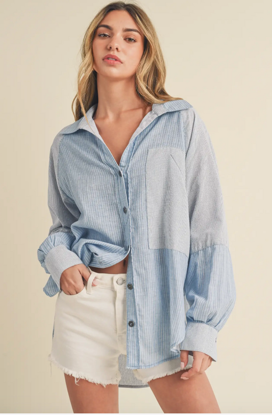 Patchwork Button Up