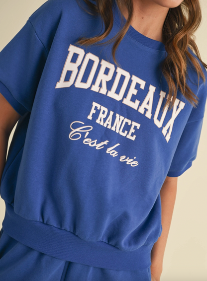 Short Sleeve Sweatshirt & Shorts Set