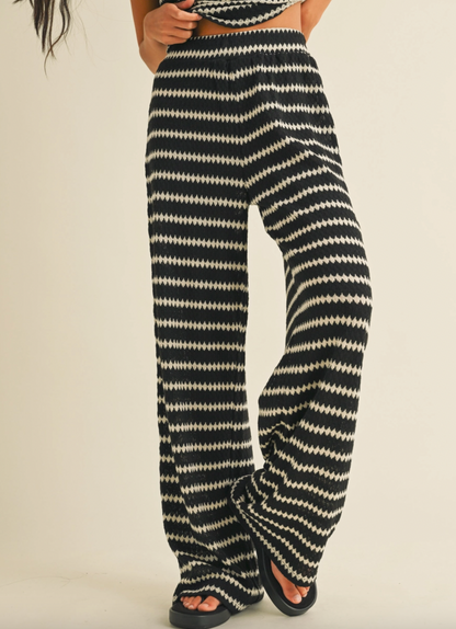 Twisted Tube Top & Pant Knit Set