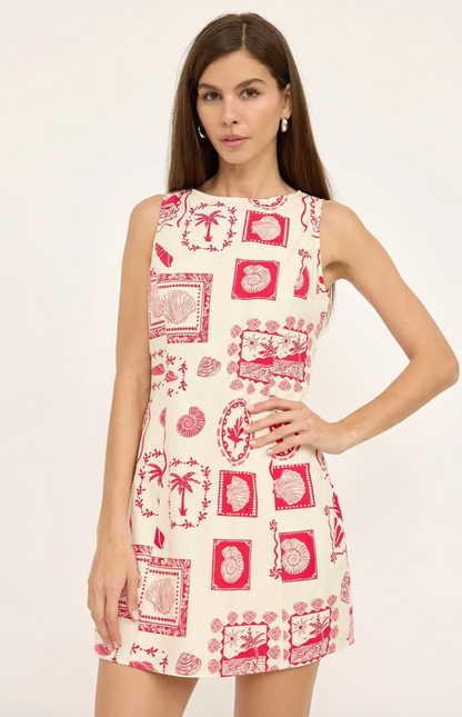 Mini Shift Red Dress