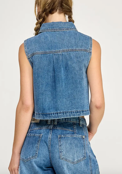 Vintage Rockies Denim Vest