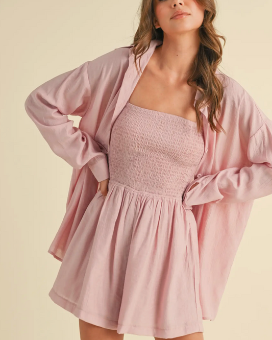 Romper + Long Sleeve Top Set