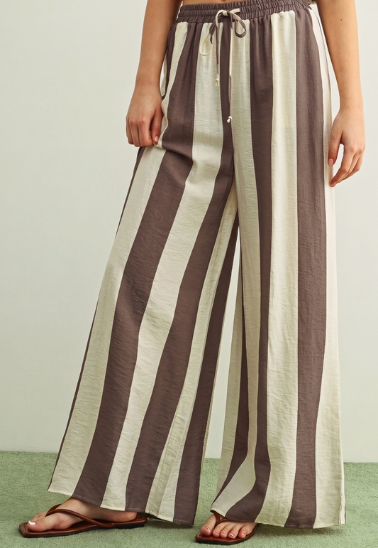 Wide Stripe Boat Trousers