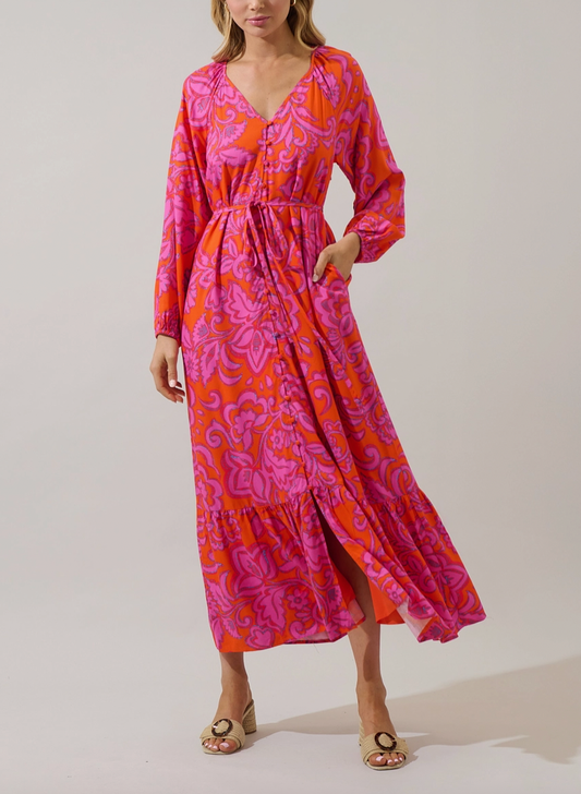 Golden Garden Maxi Dress