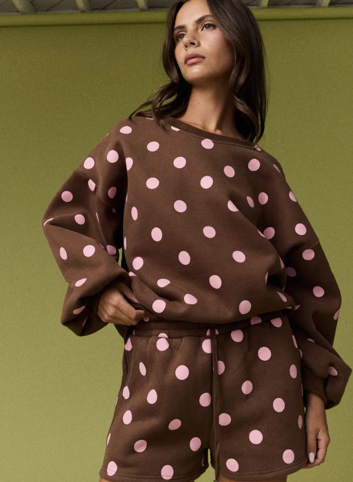 Polka Dot Fleece Set