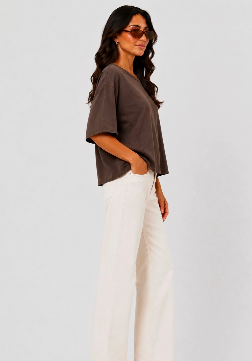Oversized Half Sleeve Top