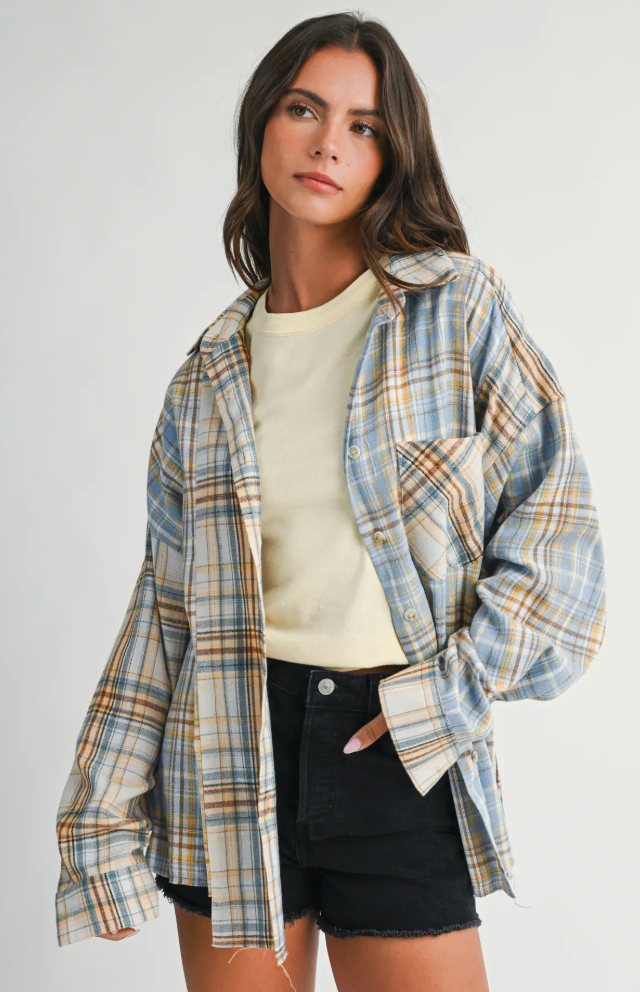 Kambrie Plaid Flannel Shirt