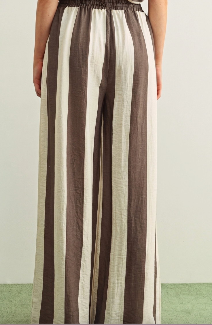Wide Stripe Boat Trousers