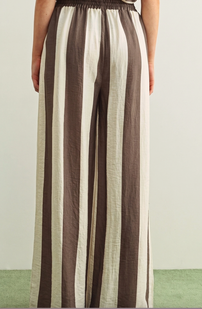 Wide Stripe Boat Trousers
