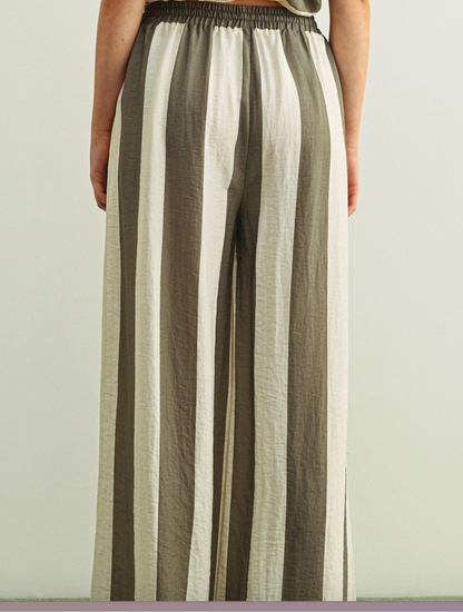 Wide Stripe Boat Trousers