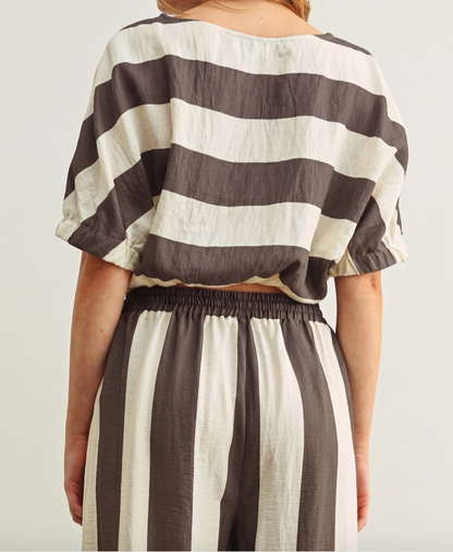 Wide Stripe Boat Top