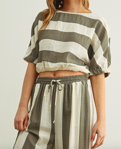 Wide Stripe Boat Top