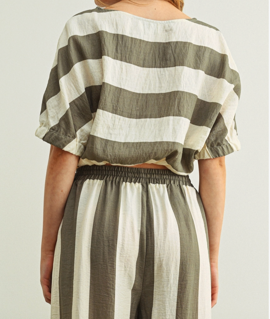 Wide Stripe Boat Top