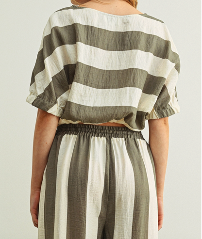 Wide Stripe Boat Top