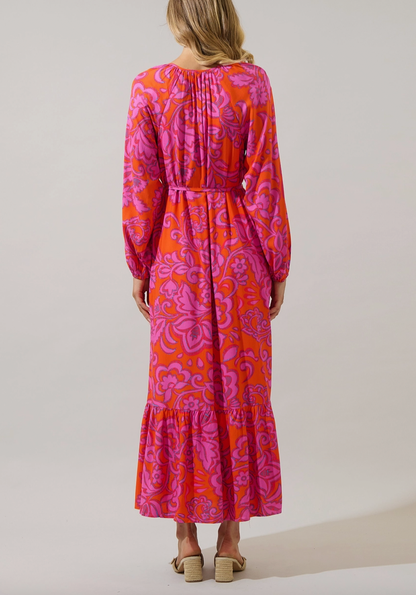 Golden Garden Maxi Dress