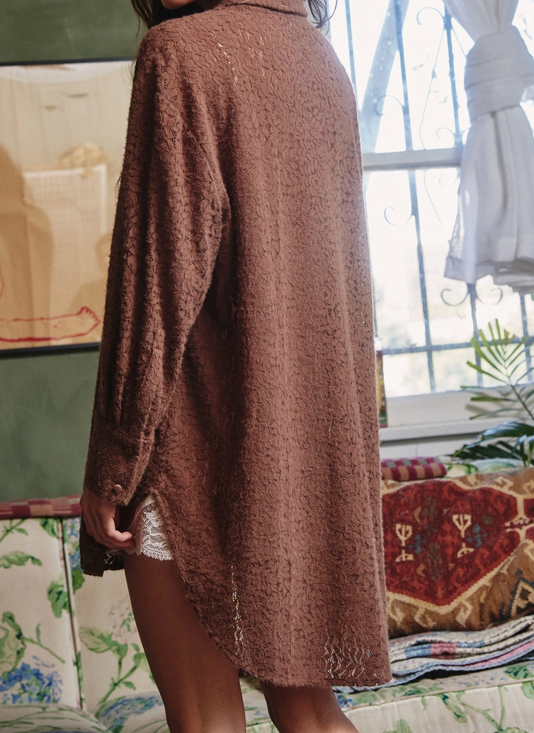 The Brunette Bloom Lace Tunic