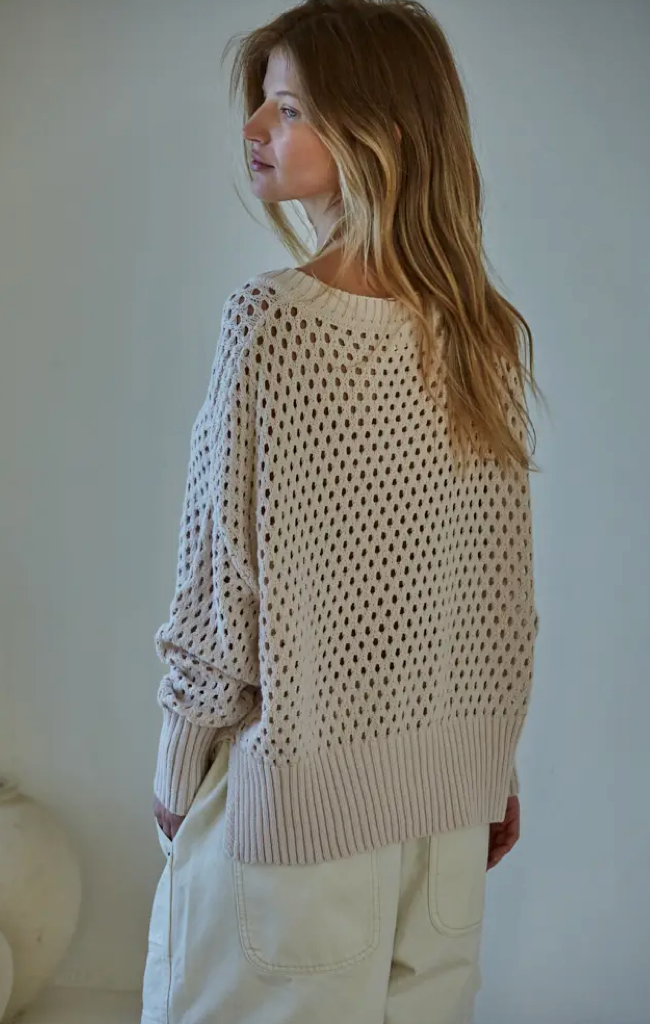 Lightweight Knit Ivory Sweater