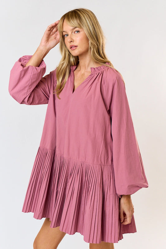Mauve Ruffle Dress