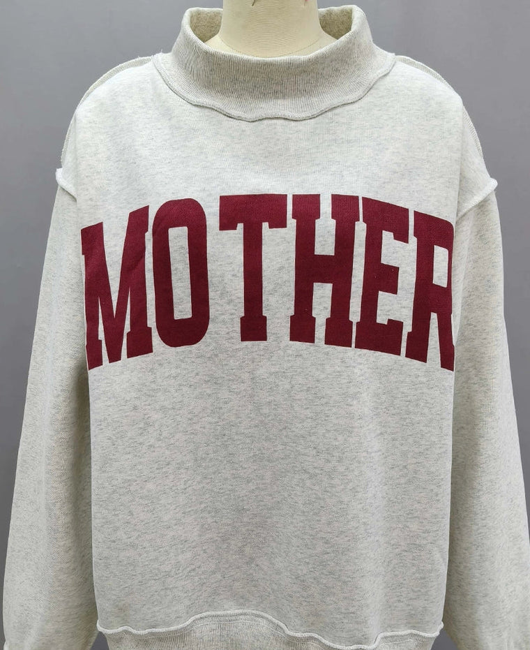 Mother/Cool Mom Reversible Mockneck