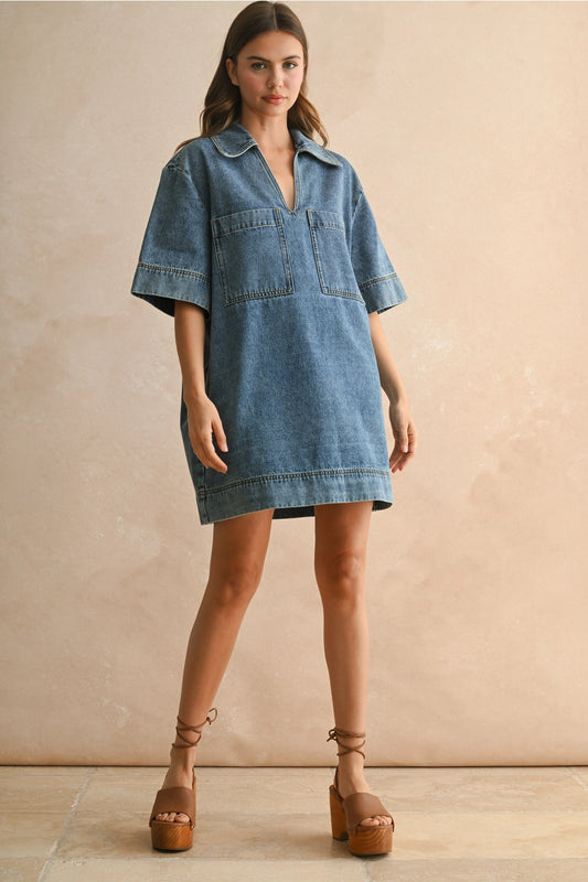 Sunday Sway Denim Dress