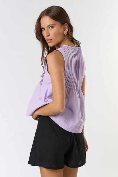 Lavender Lush Pleated Top