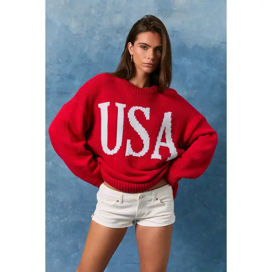 USA Oversized Sweater
